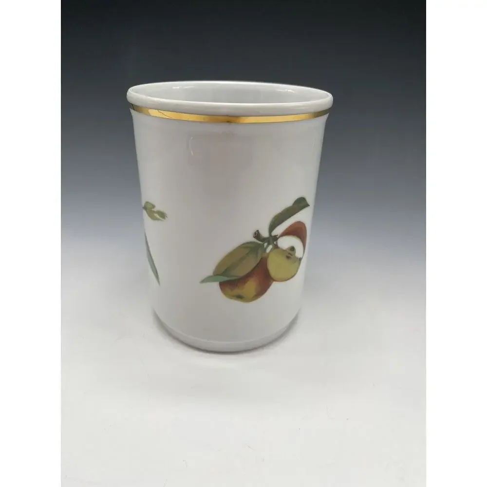 Royal Worcester‎ Evesham Gold Utensil Holder Vintage Vase A24